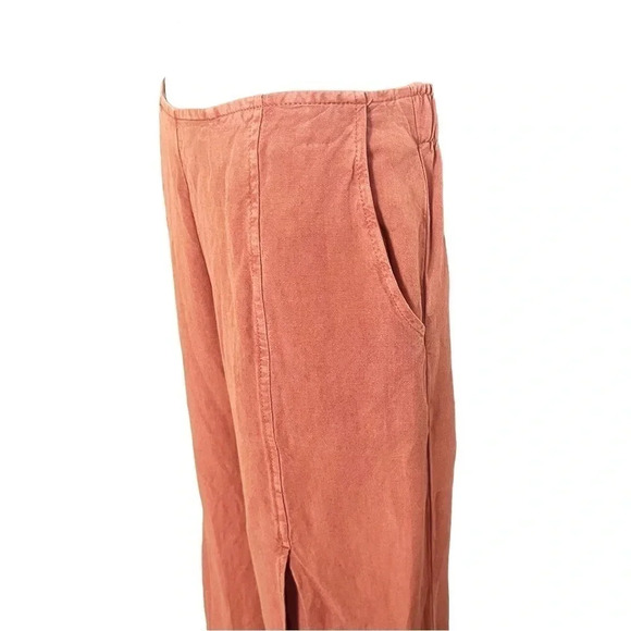 Young Fabulous & Broke Cove Linen Blend Pant in Paprika Size Small - Picture 4 of 9